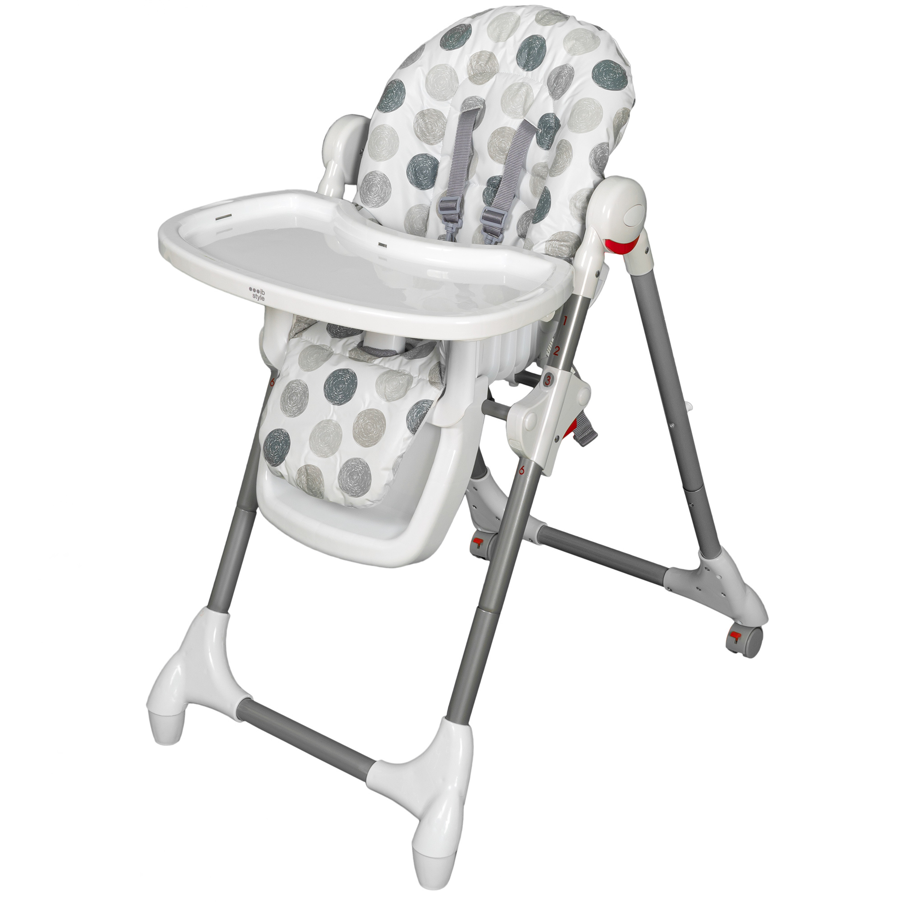 ib style® JULE Hochstuhl Babystuhl Kinderhochstuhl Liegefunktion verstellbar 