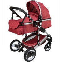 SOLE 3 in 1 Kinderwagen Rot