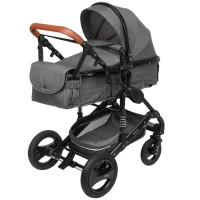 Sole 3 in 1 Kinderwagen Grau/Schwarz
